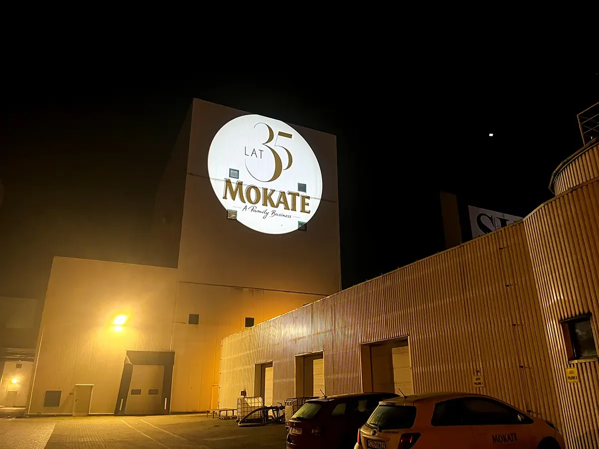 Projekcja GOBO na evencie okolicznościowym