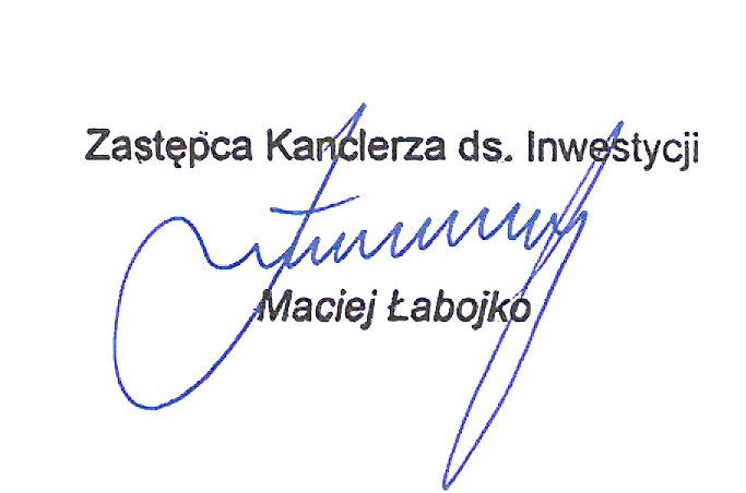 Podpis i pieczęć z listu referencyjnego: Maciej Łabojko, AWF im. Jerzego Kukuczki w Katowicach