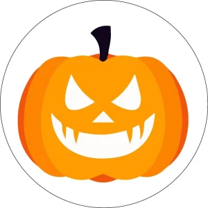 GOBO mit Kürbismotiv zu Halloween, vollfarbige Version